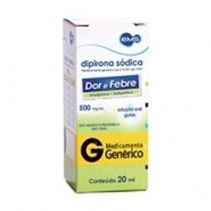 Dipirona Sódica - Nova Química 500Mg/Ml Solução Oral Frasco Gotejador Com 20Ml