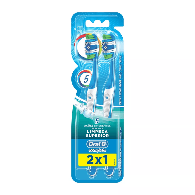 Escova-Dental-Oral-B-Complete-5-Acoes-de-Limpeza-Macia-Cores-Sortidas-Leve-2-Pague-1