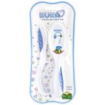 Escova-Pente-Infantil-Kuka-Soft-Azul-Escova-desenhos-variados