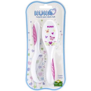 Kuka Conjunto P/Cabelo Soft Rosa