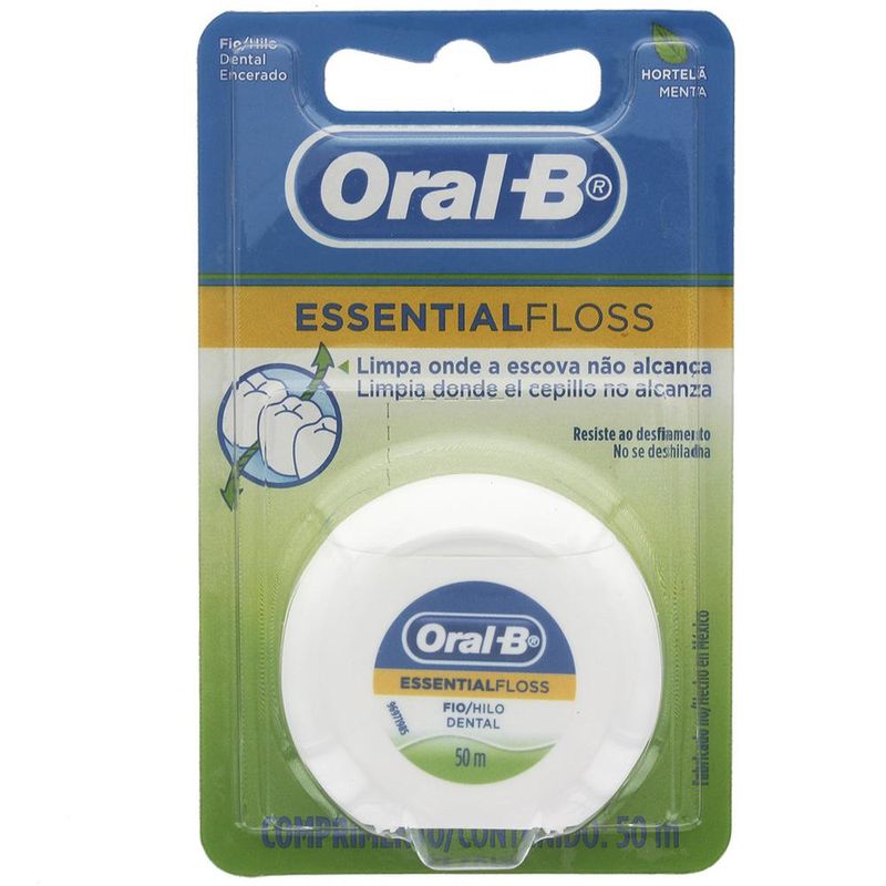 Fio-Dental-Oral-B-Essential-Floss-Menta-50m