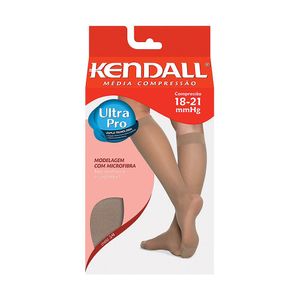 Meia 3/4 De Compressão Kendall Média Compressão Tamanho M Cor Mel Com Ponteira