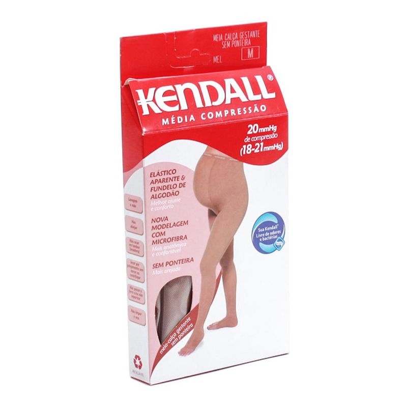 Meia-Calca-Gestante-Kendall-Sem-Ponteira-Media-Compressao-Cor-Mel-Tamanho-M