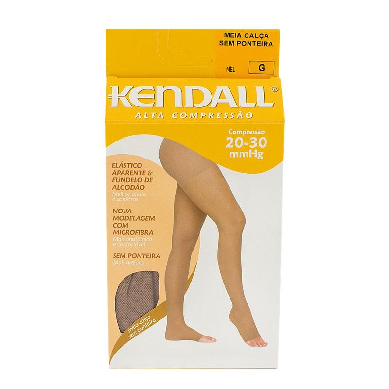 Meia-Calca-Kendall-Feminina-Alta-Compressao-20-30-mmHg-Ponteira-Aberta-Tamanho-G-Cor-Mel