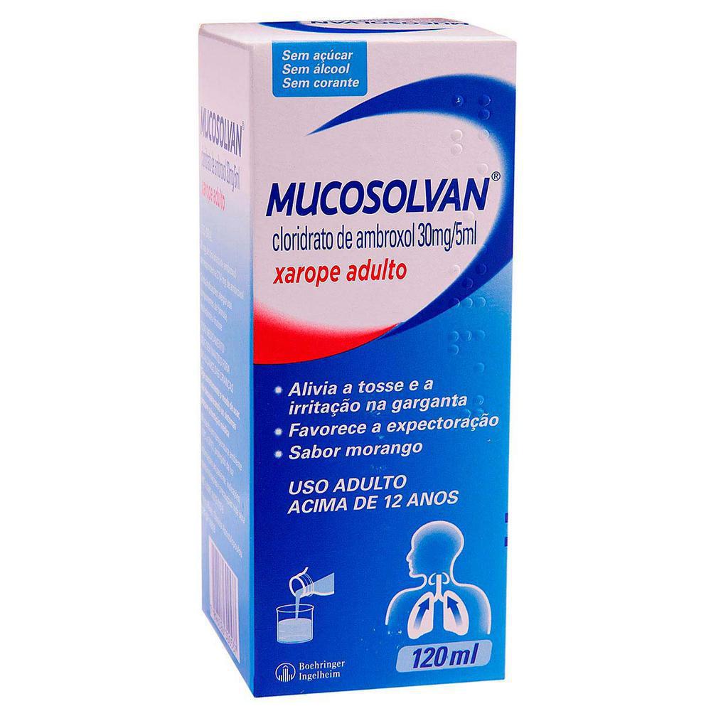 Mucosolvan 30mg/5ml Xarope Expectorante Adulto com 120ml com o melhor preço  - Drogaria Sinete