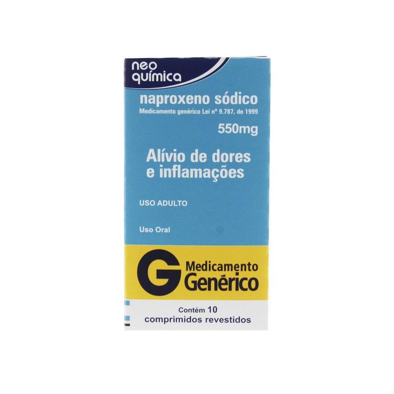 Naproxeno-Sodico-Neo-Quimica-550mg-10-comprimidos-revestidos