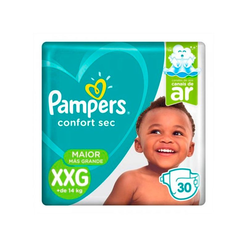 Fralda-Descartavel-Pampers-Confort-Sec-Tamanho-XXG-30-unidades