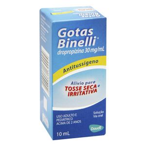 Gotas Binelli 30Mg Solução Oral Frasco Gotejador Com 10Ml