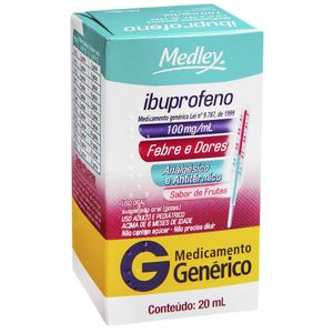 Ibuprofeno - Medley 100Mg Suspensão Frasco Gotejador Com 20Ml