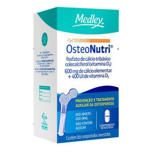 Osteonutri 600Mg + 400Ui Frasco Com 30 Comprimidos Revestidos