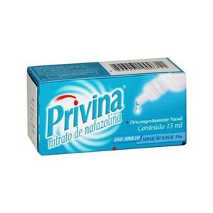 Privina 1Mg Solução Nasal Frasco Gotejador Com 15Ml