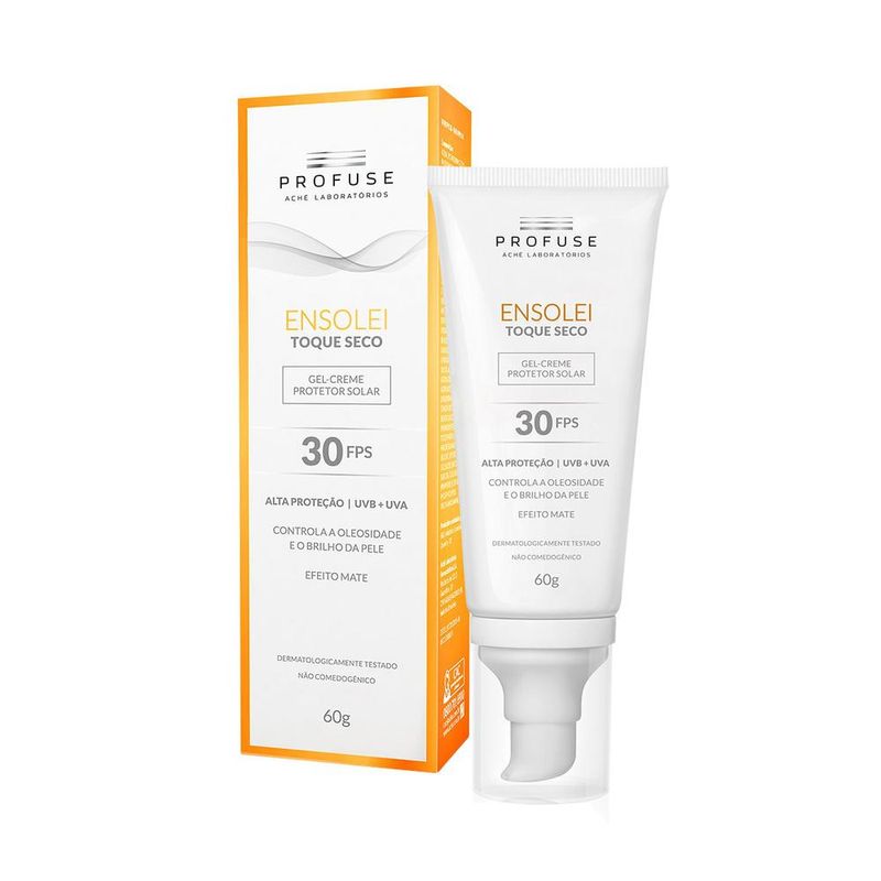 Protetor-Solar-Ensolei-Profuse-Toque-Seco-Oil-Control-Fps-30-Com-60-Gramas
