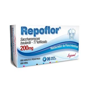 Repoflor 200Mg Frasco Com 6 Cápsulas