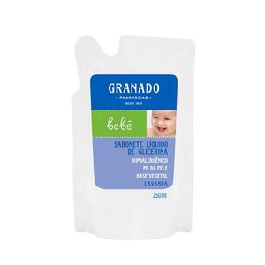 Sabonete Líquido De Glicerina Granado Bebê Lavanda Com 250Ml (Refil)
