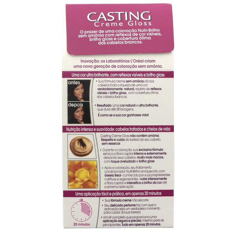 Tintura-Creme-Casting-Creme-Gloss-L-oreal-Castanho-Escuro-300-oreal-Castanho-Escuro-300-KIt