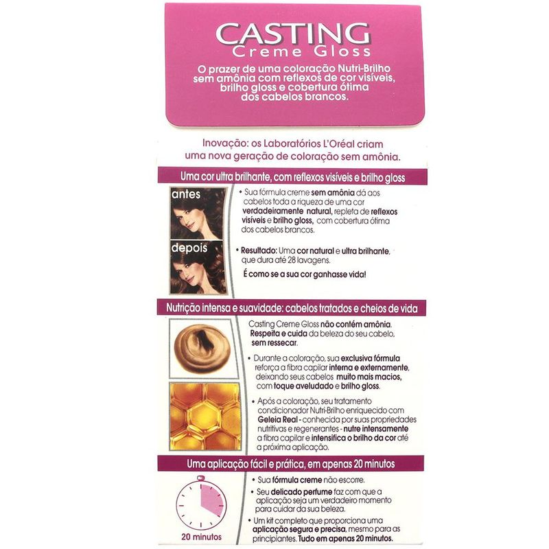 Tintura-Creme-Casting-Creme-Gloss-L-oreal-Louro-Escuro-600-oreal-Louro-Escuro-600-Kit