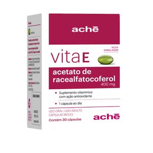 Vita E 400 400Mg Frasco Com 30 Cápsulas