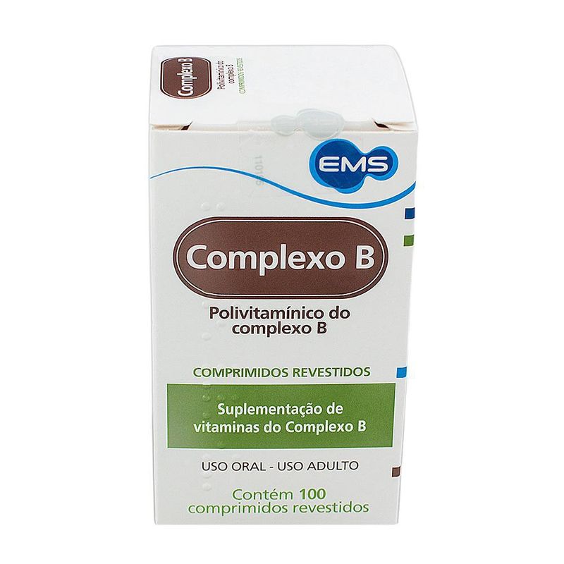 Vitamina Complexo B 100 Comprimidos Complexo B - Drogafuji