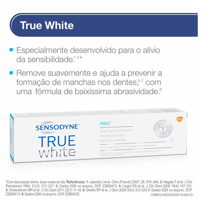 Creme-Dental-Sensodyne-True-White-100g