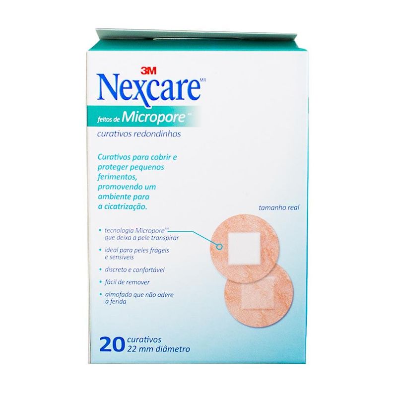 Curativos-Nexcare-Micropore-Redondos-20-unidades