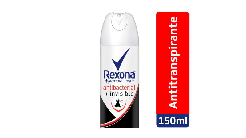 Desodorante Antitranspirante Aerosol Masculino Rexona Invisible 72 horas 2  Unidades 150ml