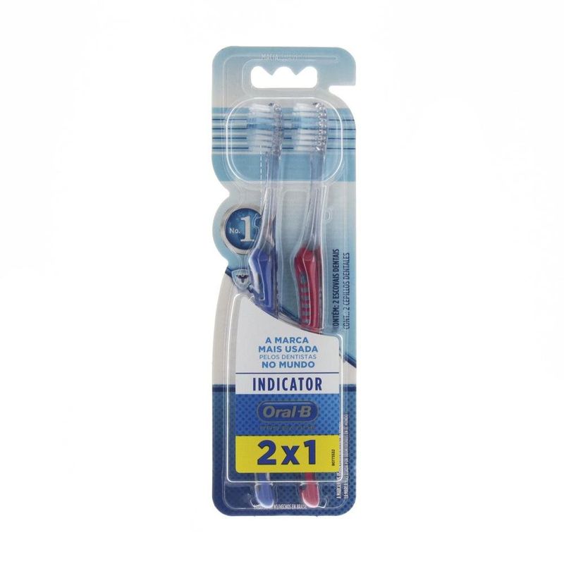 Escova-Dental-Indicator-Plus-Oral-B-Kit-2-Unidades-escova-Nº-30-Cores