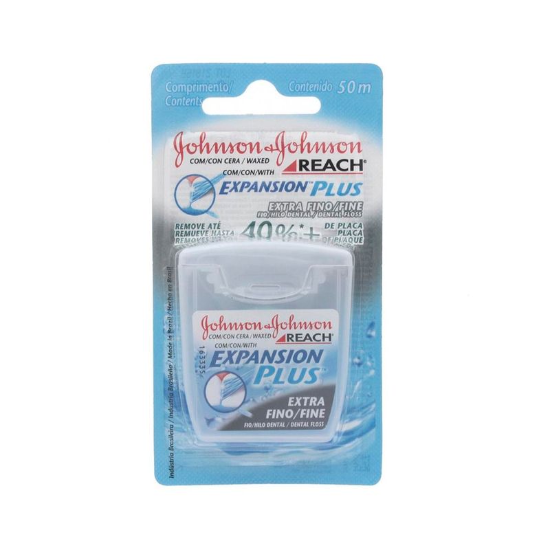 Fio-Dental-Johnson-s-Johnson-s-Reach-Expansion-Plus-Extra-Fino-50m