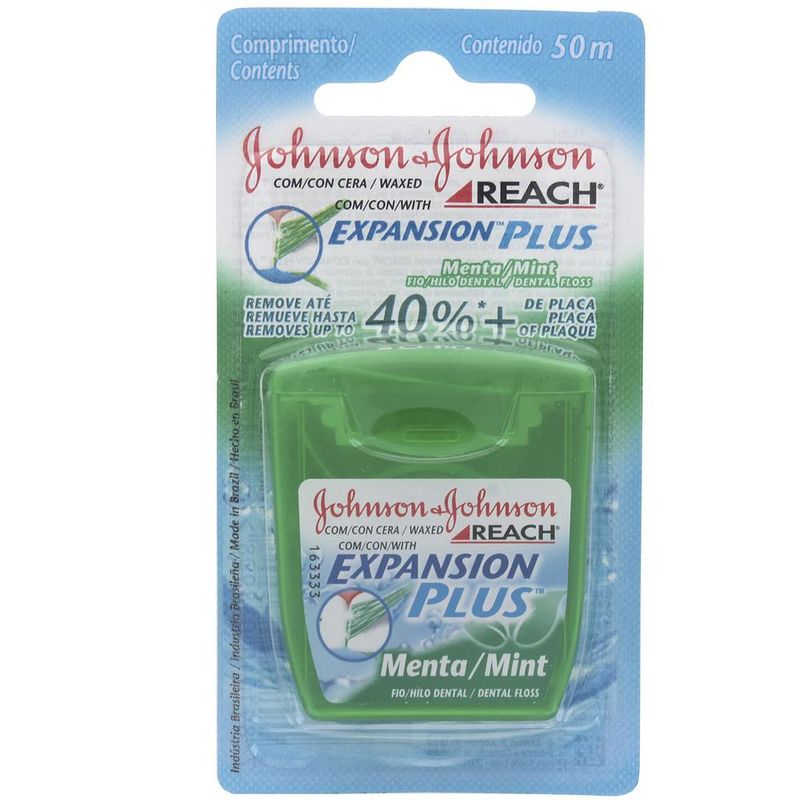 Fio-Dental-Johnson-s-Johnson-s-Reach-Expansion-Plus-Menta-50m