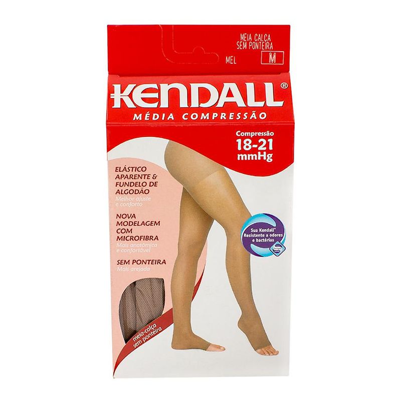 Meia-Calca-Kendall-Sem-Ponteira-Media-Compressao-Cor-Mel-Tamanho-M