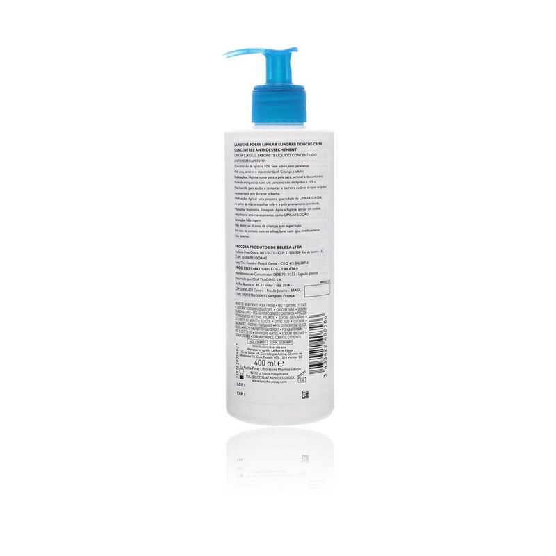 Sabonete-Liquido-Corporal-Lipikar-Surgras-La-Roche-Posay-400ml