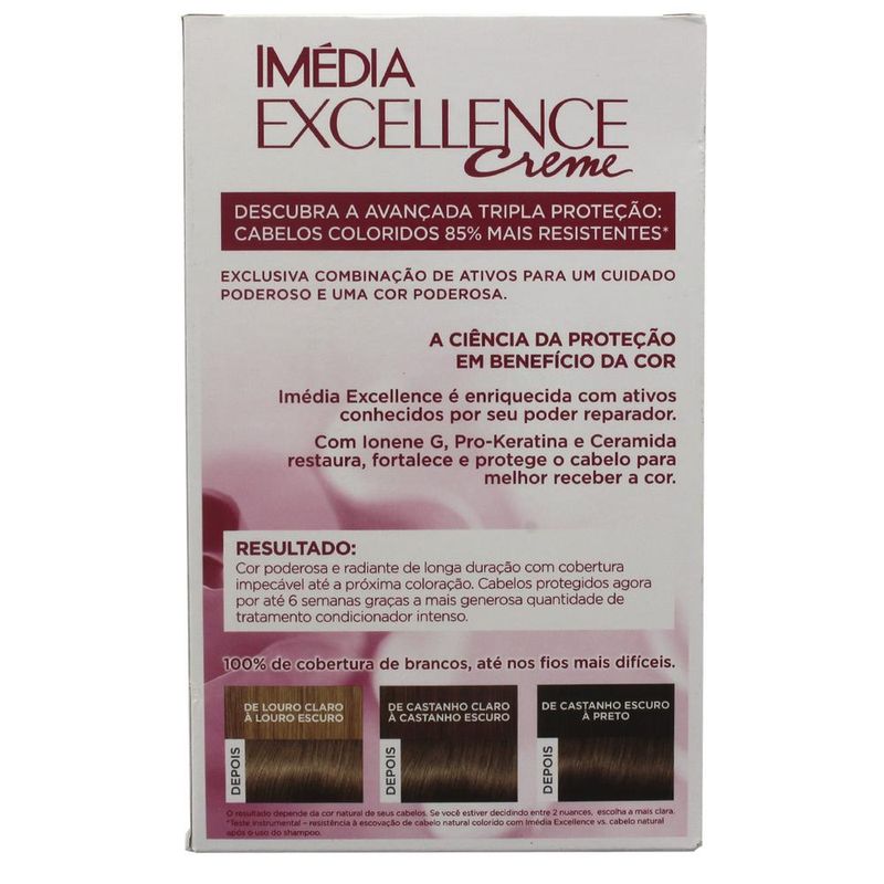 Tintura-Creme-Imedia-Excellence-LOreal-Mel-Tabaco-688