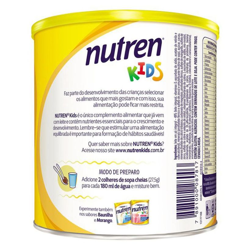 Complemento-Alimentar-Nutren-Kids-Lata-Chocolate-350g
