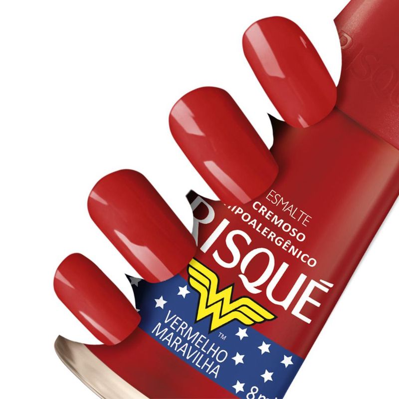 Esmalte-Risque-Mulher-Maravilha-Vermelho-Maravilha