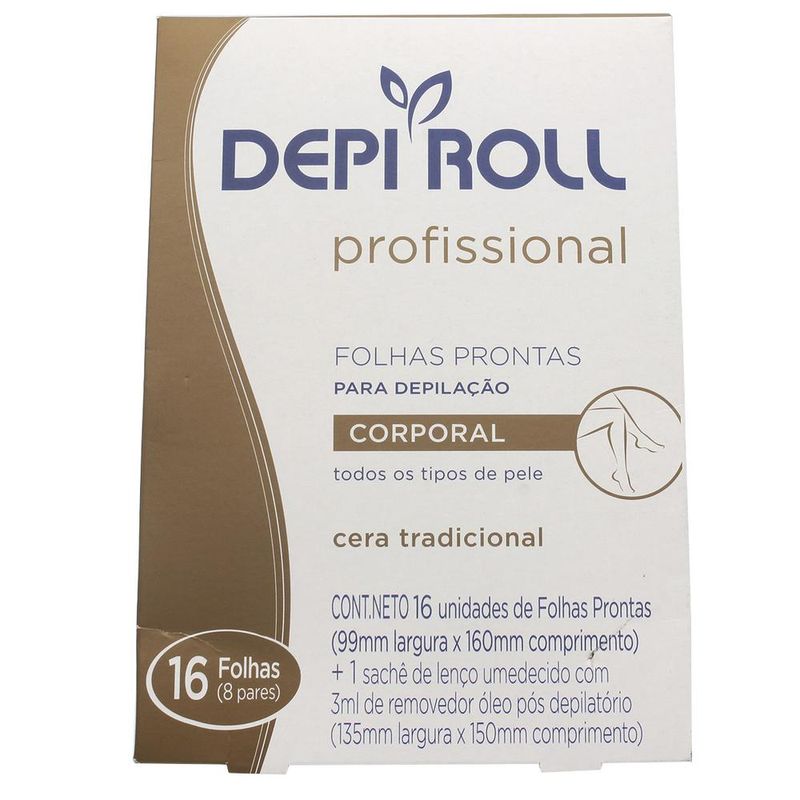 Folhas-Prontas-para-Depilacao-Corporal-DepiRoll-Tradicional-16-unidades