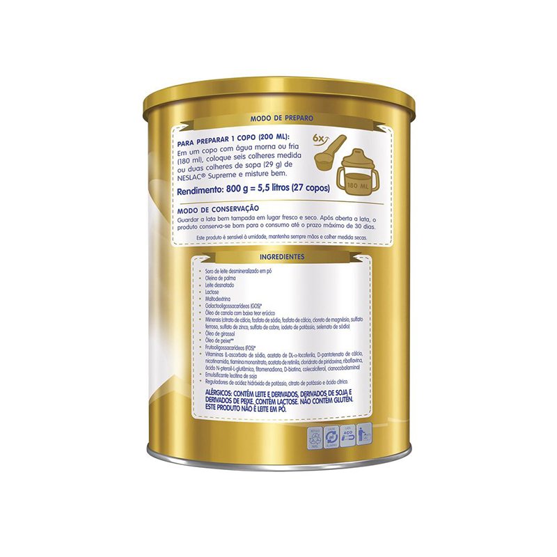 Composto-Lacteo-NESLAC-Supreme-800g