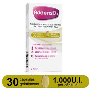 Addera D3 1.000Ui Cx 30  Cápsulas Mole