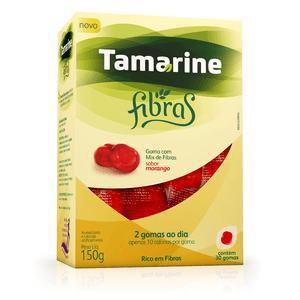 Tamarine Fibras 30 Gomas Sabor Morango Com 150G