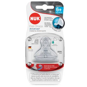 Bico De Mamadeira Nuk First Choice Advanced Tamanho 2