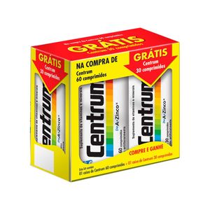Centrum 60 Comprimidos + Grátis Cetrum 30 Comprimidos