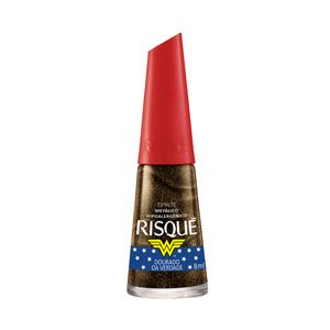 Esmalte Risqué Mulher Maravilha Dourado Da Verdade