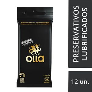 Preservativo Lubrificado Olla 12 Unidades
