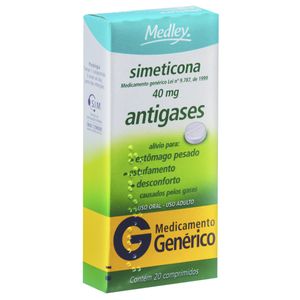 Simeticona 40Mg Com 20 Comprimidos Genérico Medley