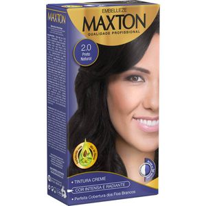 Kit Prático Embelleze Maxton Coloração Creme 2.0 Preto Natural