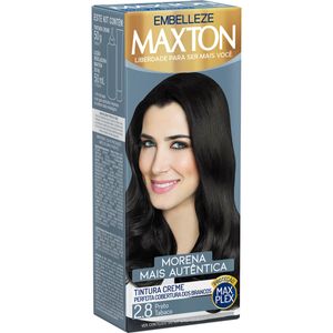Kit Prático Embelleze Maxton Coloração Creme 2.8 Preto Tabaco