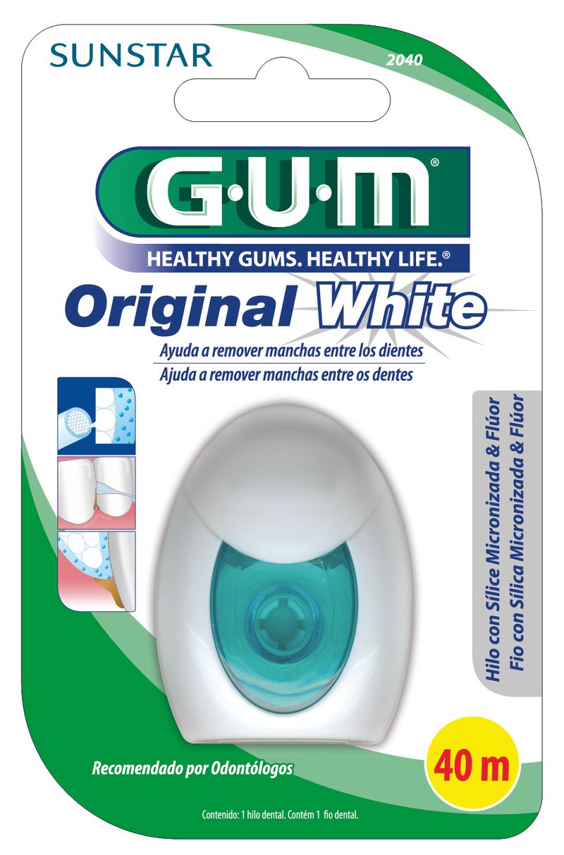 GUM-Fio-Dental-Original-White-40m