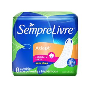 Absorvente Externo SEMPRE LIVRE<sup>®</sup> Adapt<sup>®</sup> 8 unidades