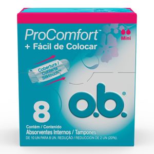 Absorvente Interno Ob Procomfort Mini 8un
