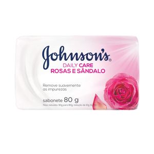 Sabonete em Barra Johnson's Daily Care Rosas e Sândalo 80g