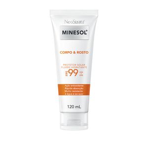 Neostrata Minesol Corpo & Rosto Protetor Solar Fluido Hidratante Antioxidante FPS99 120ml