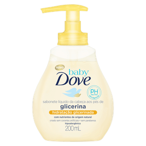 Sabonete Líquido Hidratação Glicerinada da Cabeça aos Pés Dove Baby Frasco 200ml